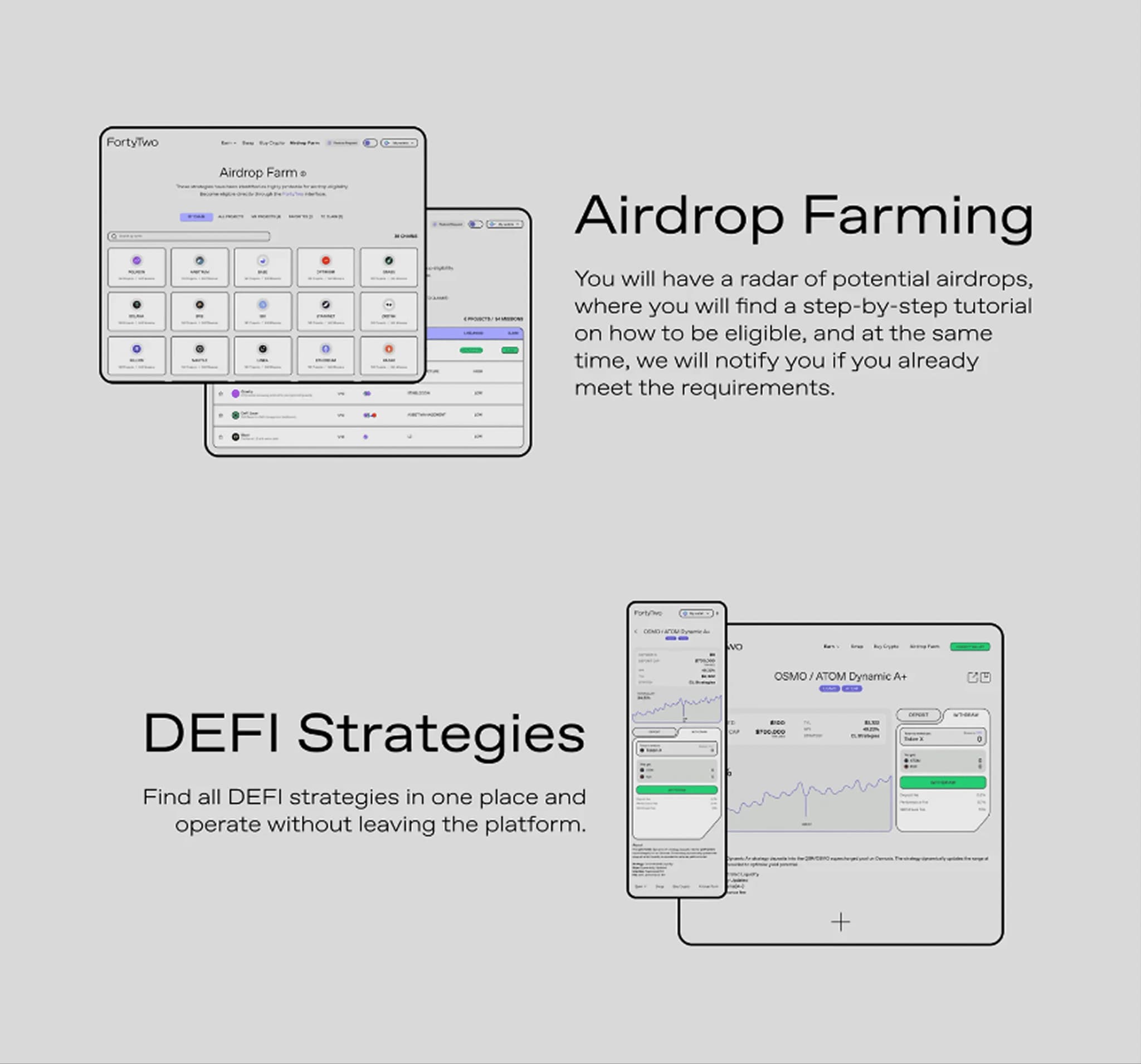 FortyTwo DeFi strategy overview