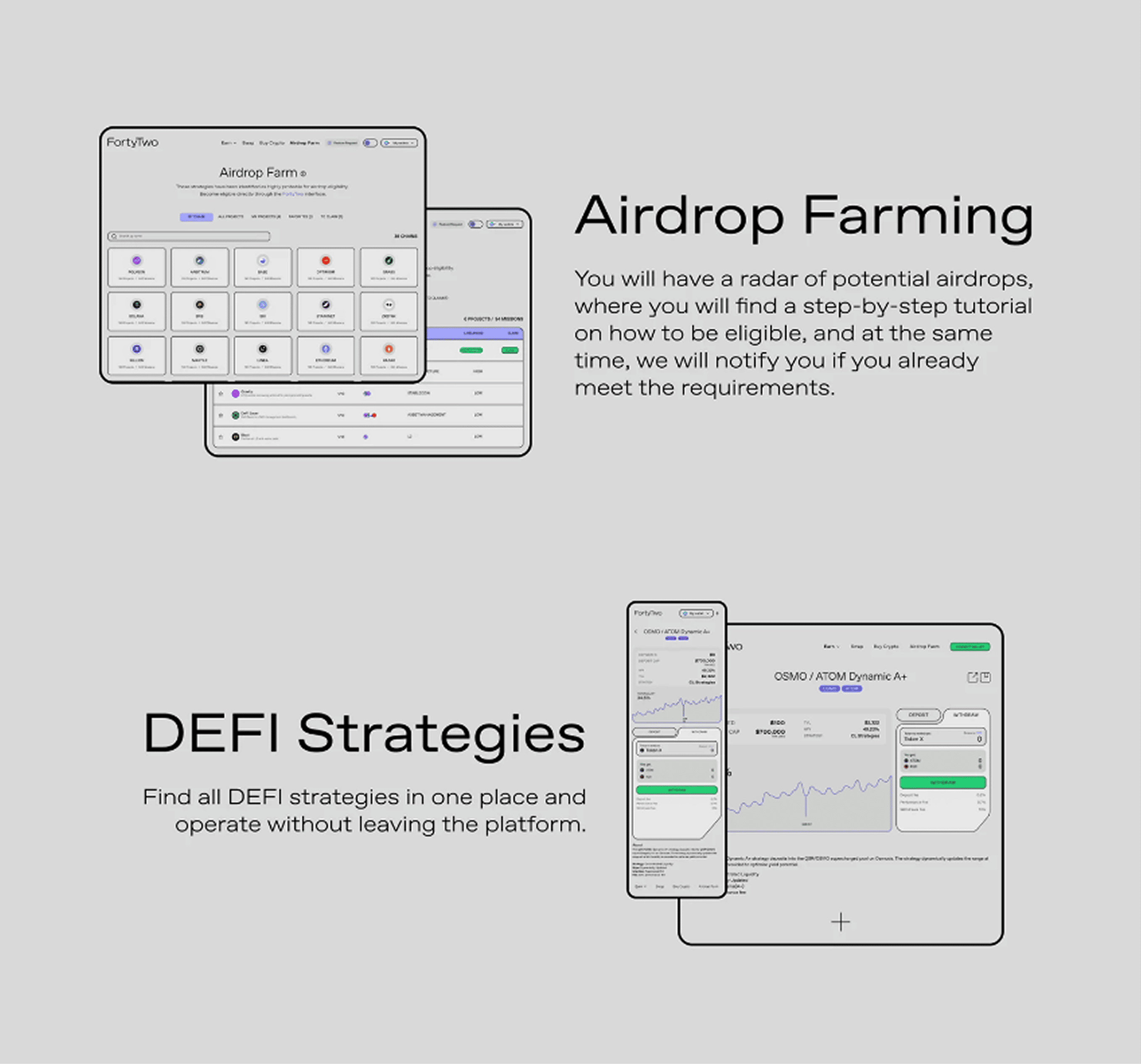 FortyTwo DeFi strategy overview