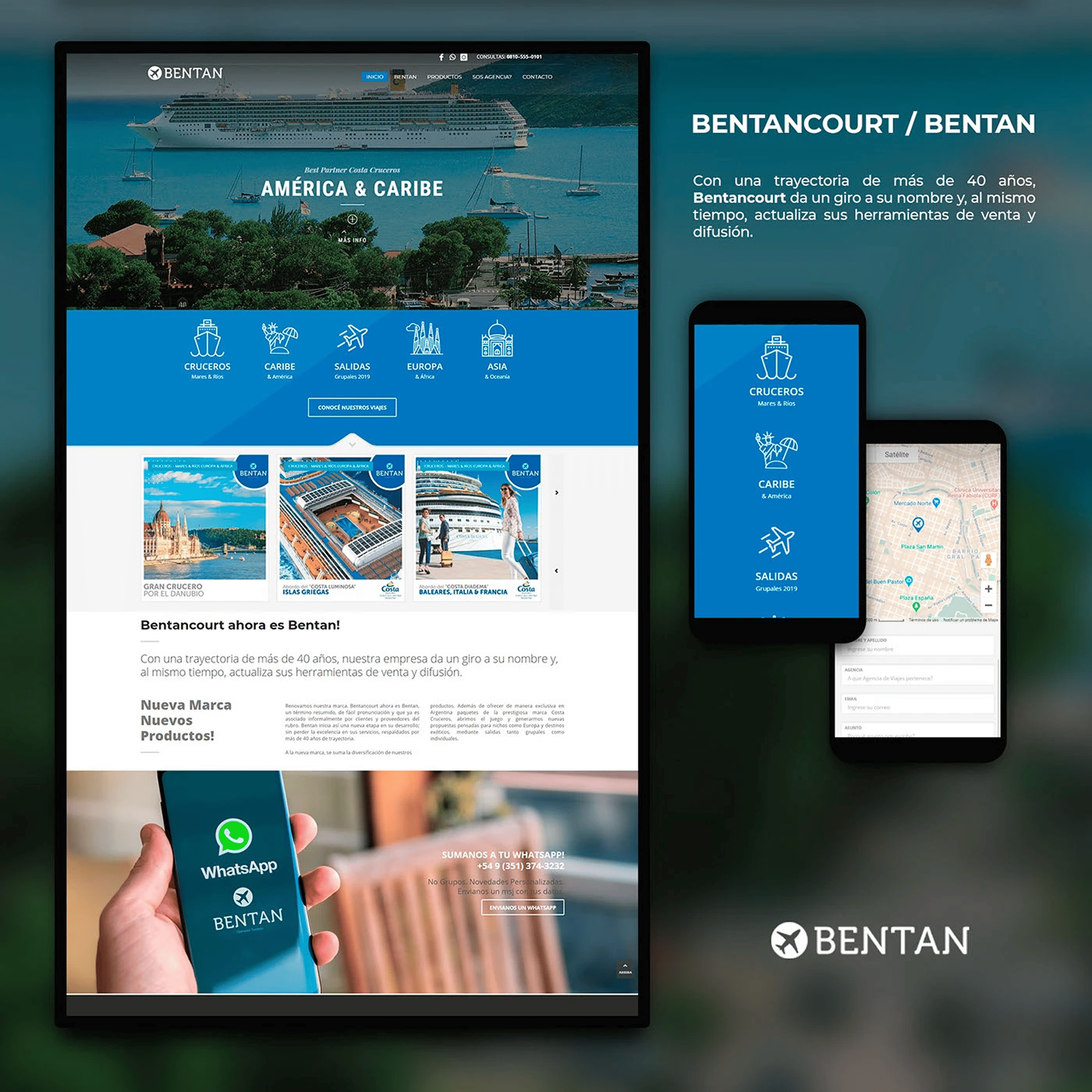Bentan travel agency web design