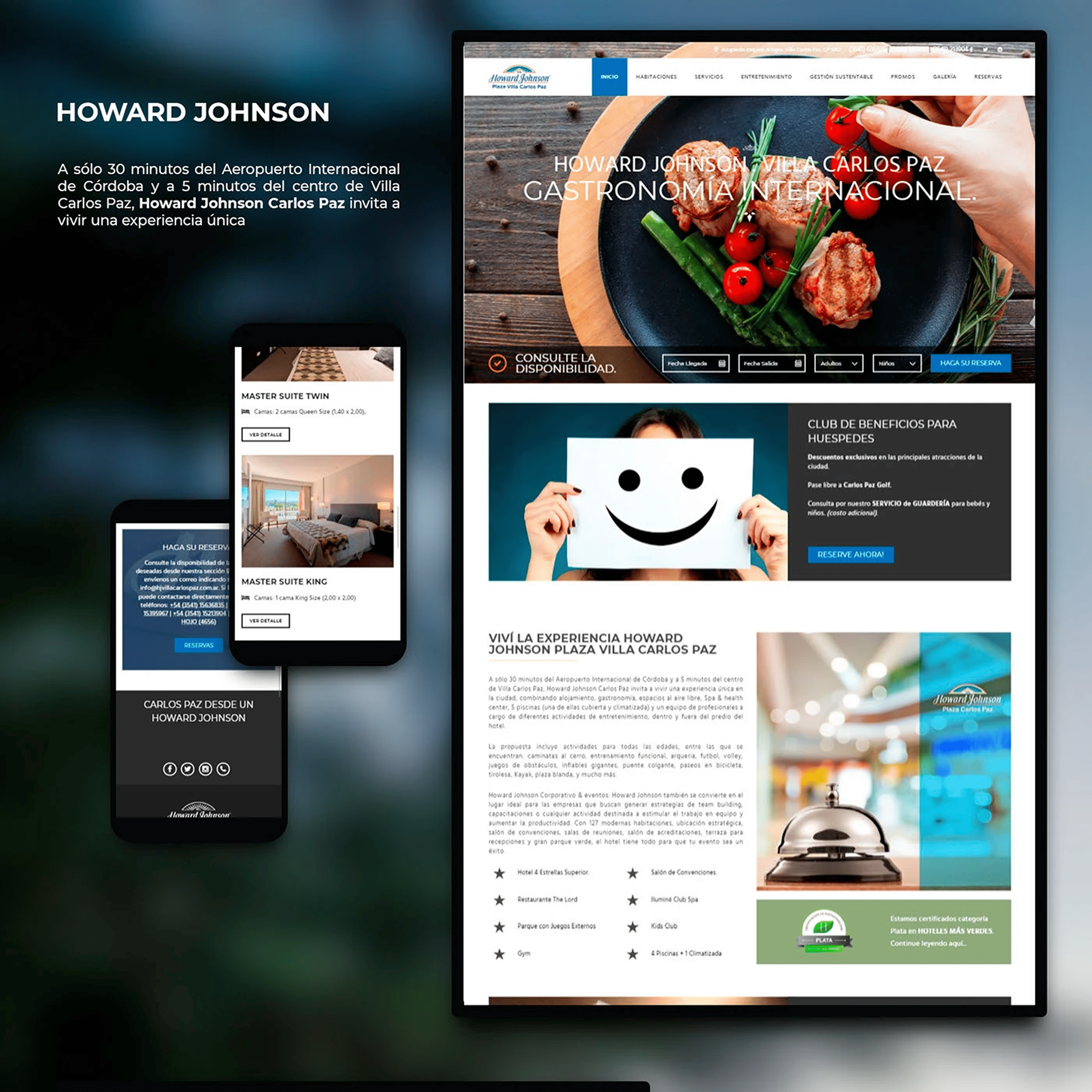 Howard Johnson hotel web design